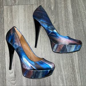 One of a Kind Blue Heels -  Gorgeous